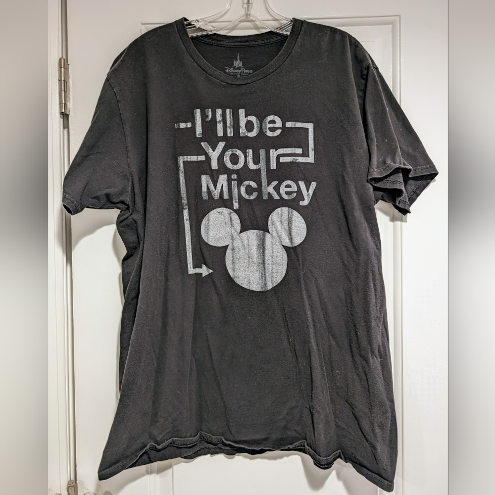 Disney "I'll Be Your Mickey" Black T-Shirt XL